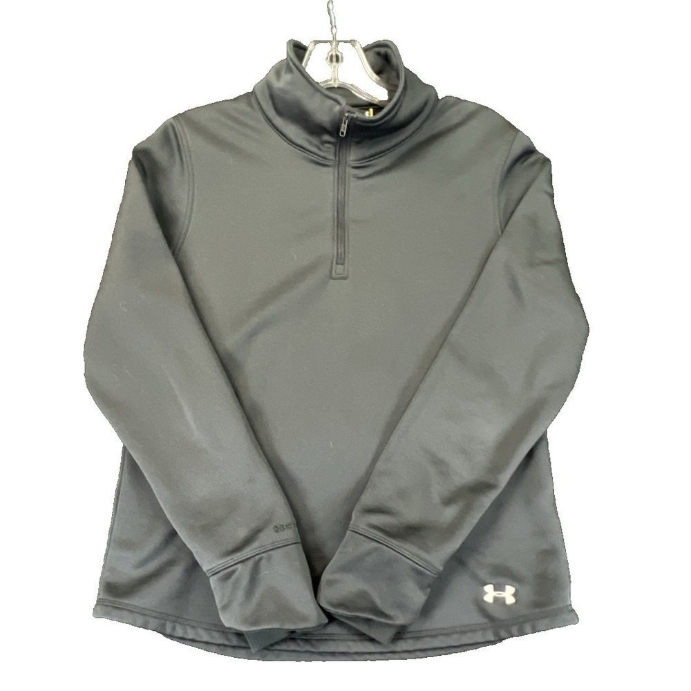 Under Armour Storm1 Quarter‎ Zip Pullover Dark Gray Womens Medium Fleece